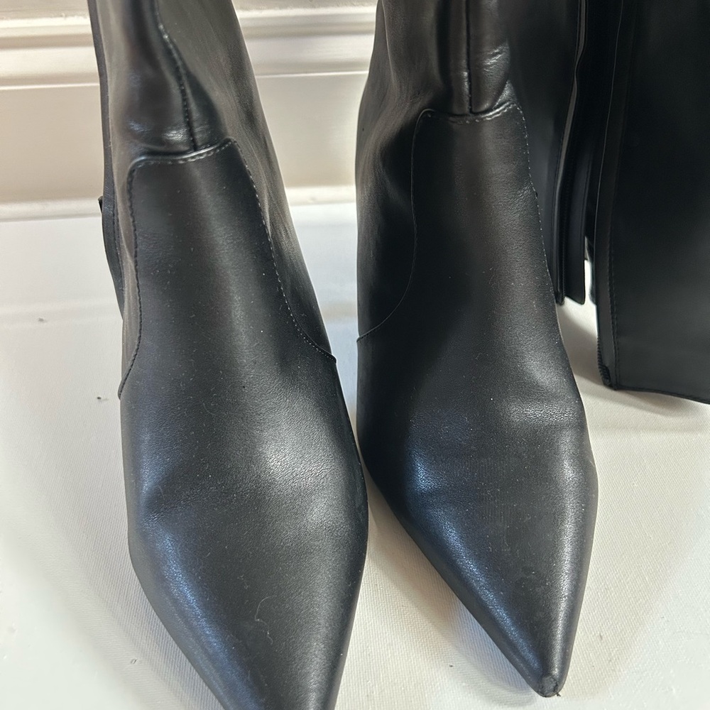 INC International Concepts Black Heeled Boots